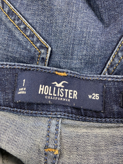 Hollister Women's Dark Wash High Rise Shorts 3in Inseam - 25