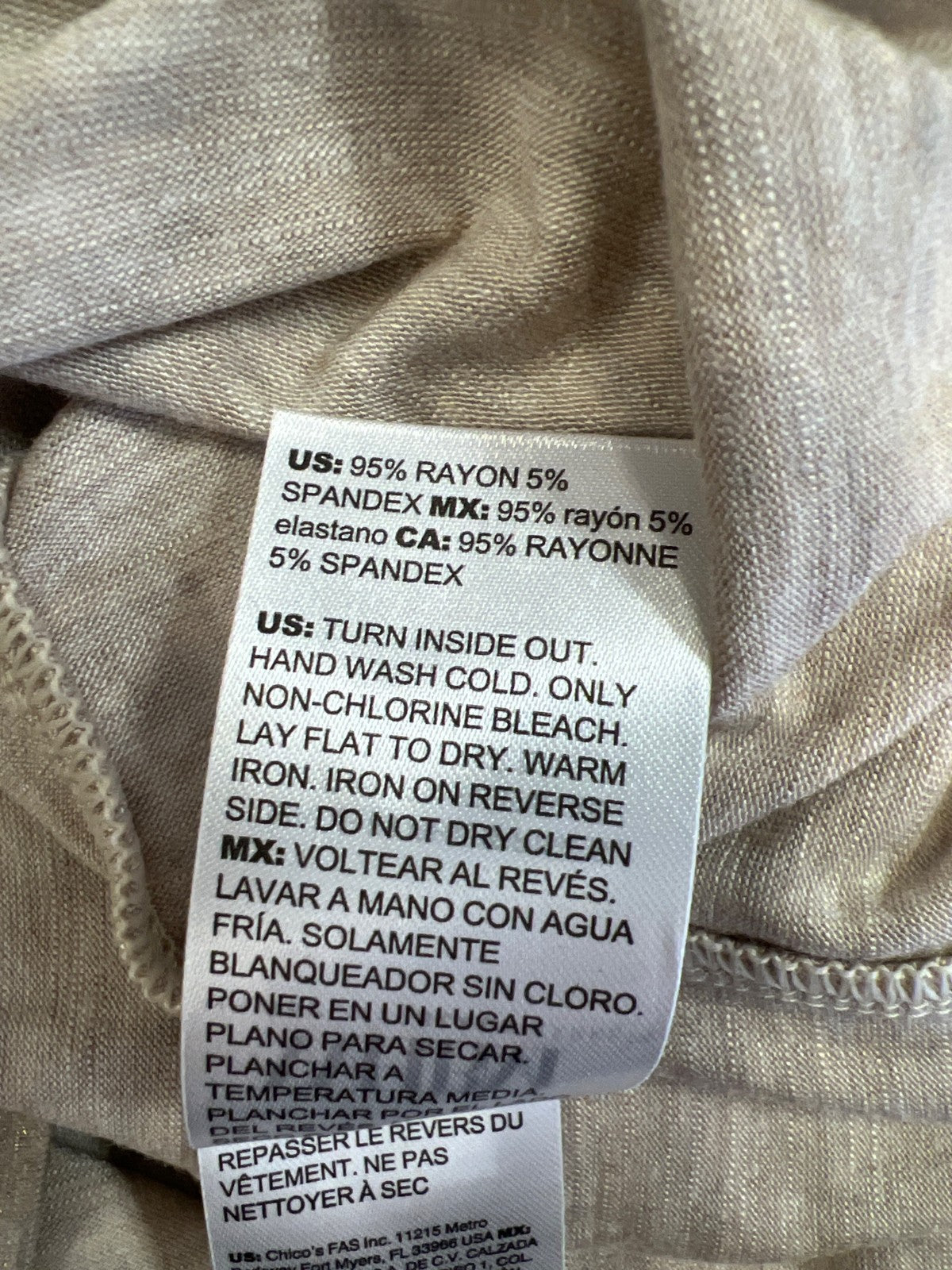 White House Black Market Women’s Beige Glamgetter Short Sleeve T-Shirt- L