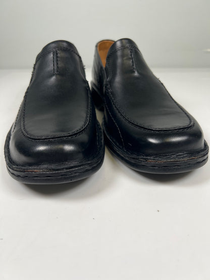 Clarks Collection Men’s Black Leather Slip On Dress Loafers - 9