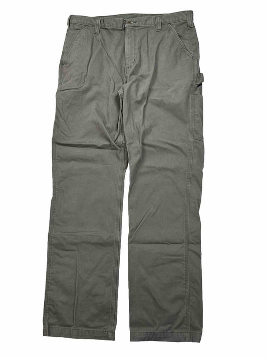 Carhartt Men's Brown Twill Utility Work Pant Relaxed Fit - 38x34