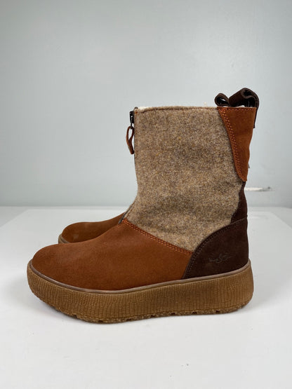 Bos and Co Women’s Brown Suede/Wool Ignite Waterproof Boots - 39/8.5