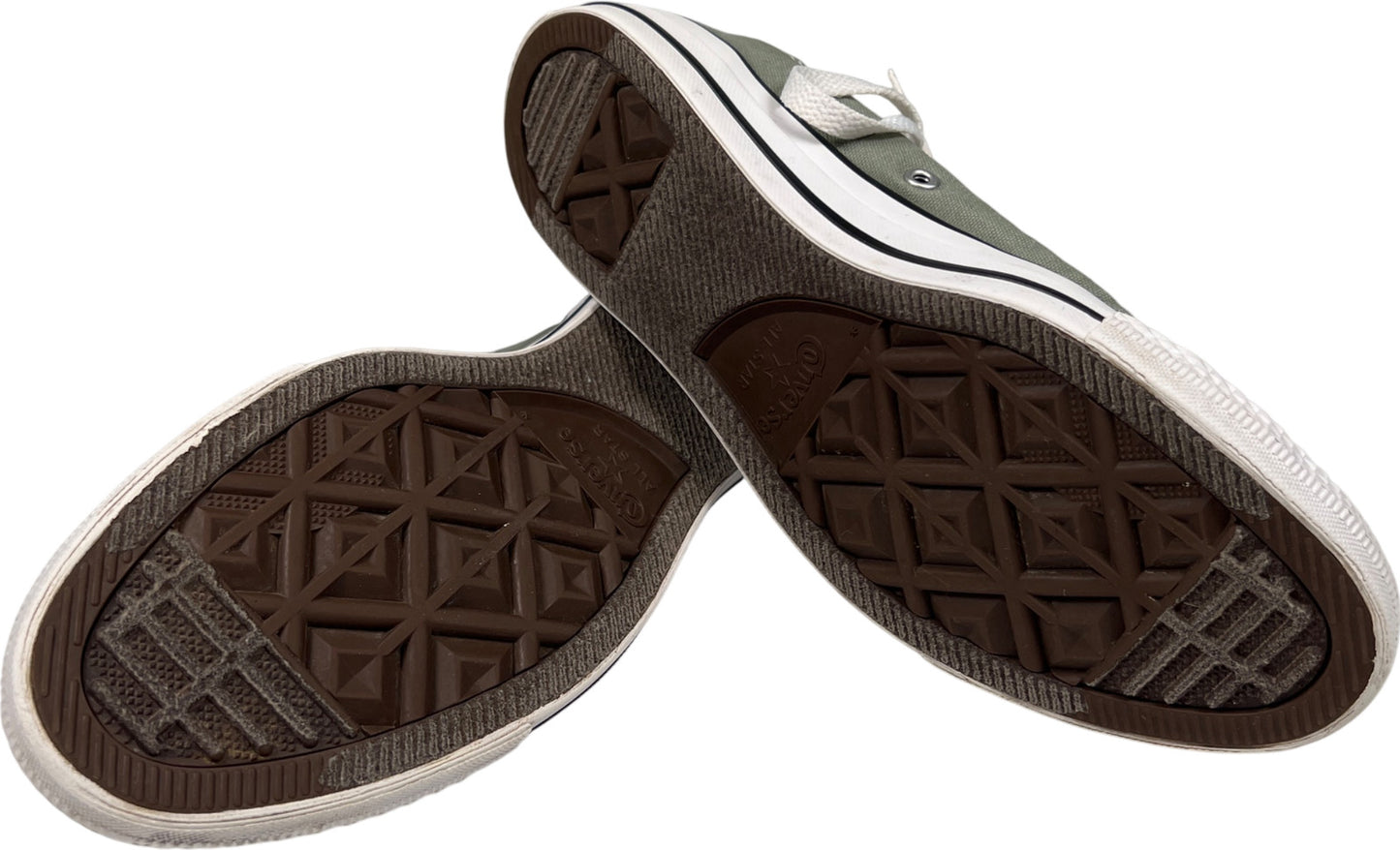 Converse Unisex Gray Canvas Low Top Sneakers - Women’s 8