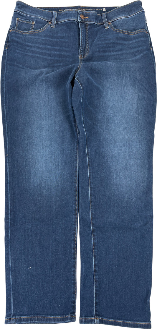 Chico’s Womens Medium Wash So Slimming Girlfriend Slim Leg Ankle Jeans - 3/US 16