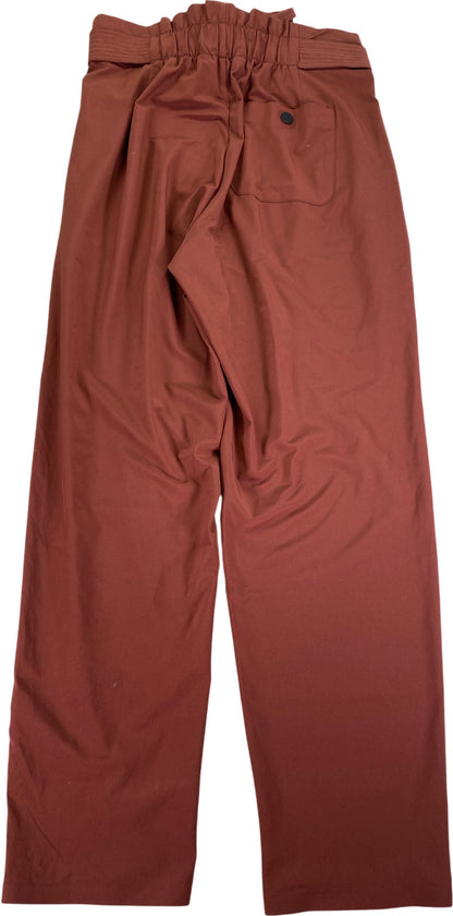 Athleta Women’s Cognac Brown Tie Waist Lightweight Skyline Pants II - 4