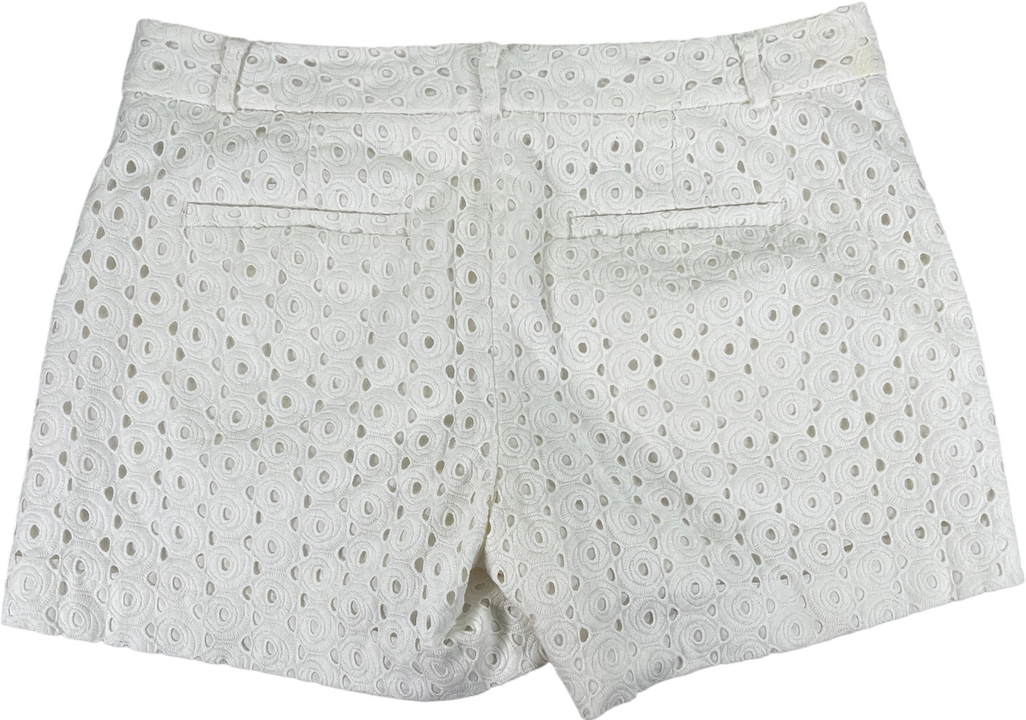 Banana Republic Women’s White Eyelet Lined Hampton Shorts - 4