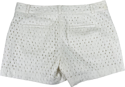 Banana Republic Women’s White Eyelet Lined Hampton Shorts - 4