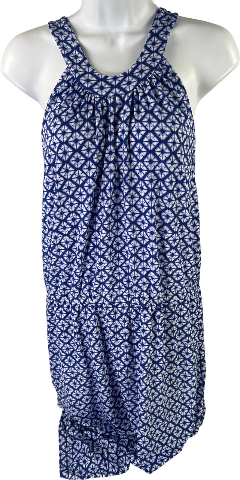 Banana Republic Women’s Blue/White Sleeveless Shift Dress - M