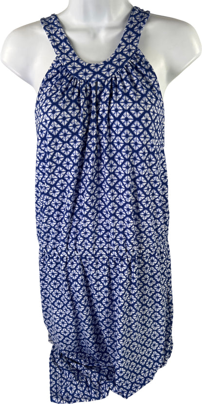 Banana Republic Women’s Blue/White Sleeveless Shift Dress - M