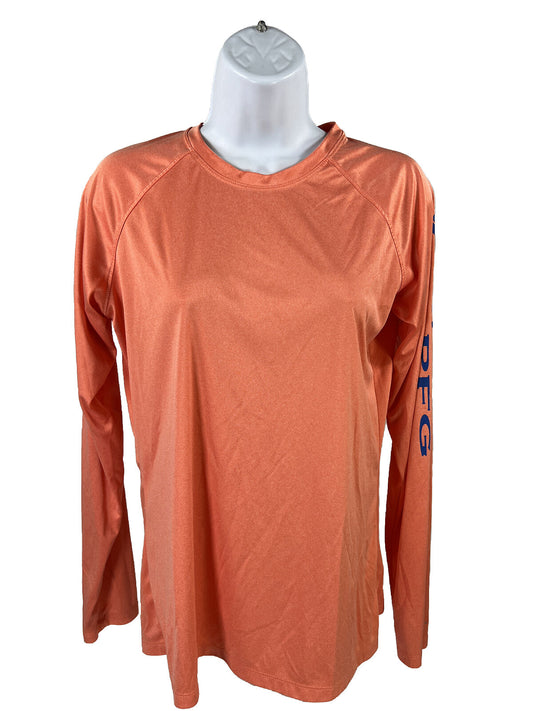 Columbia Camiseta deportiva de manga larga naranja PFG Tidal Tee para mujer - M