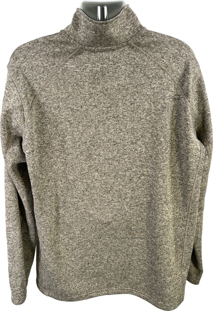 Eddie Bauer Men’s Gray Long Sleeve 1/4 Zip Pullover Sweater - 2XL