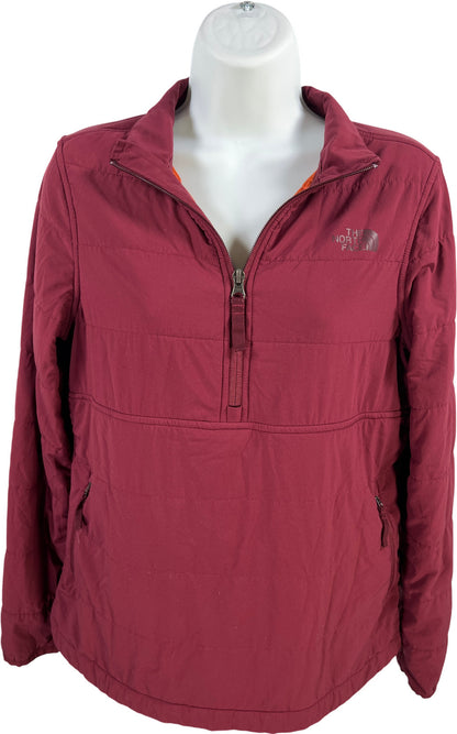 The North Face Women’s Burgundy Mountain 1/4 Zip Pullover Sweatshirt - S
