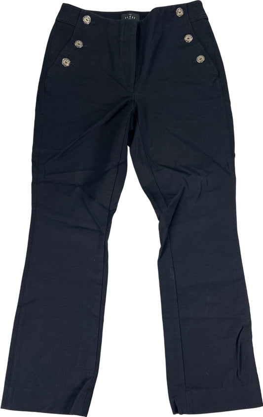 White House Black Market Women’s Black The Flare Crop Pants - 00