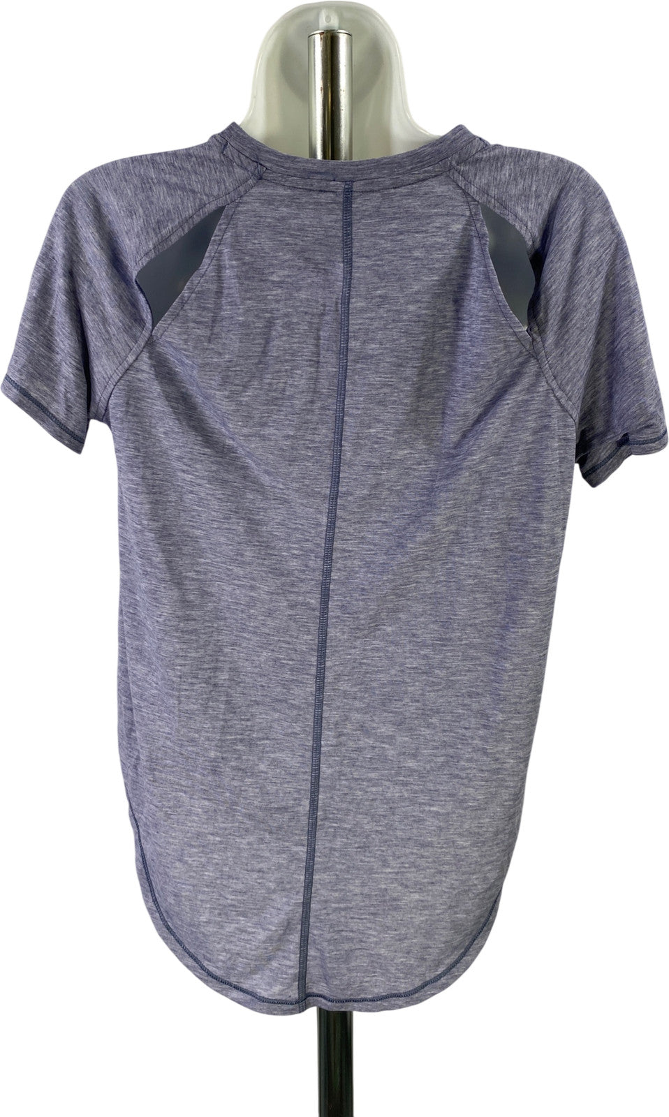 Under Armour Women’s Purple/Blue Heathered Short Slit Sleeve T-Shirt - S