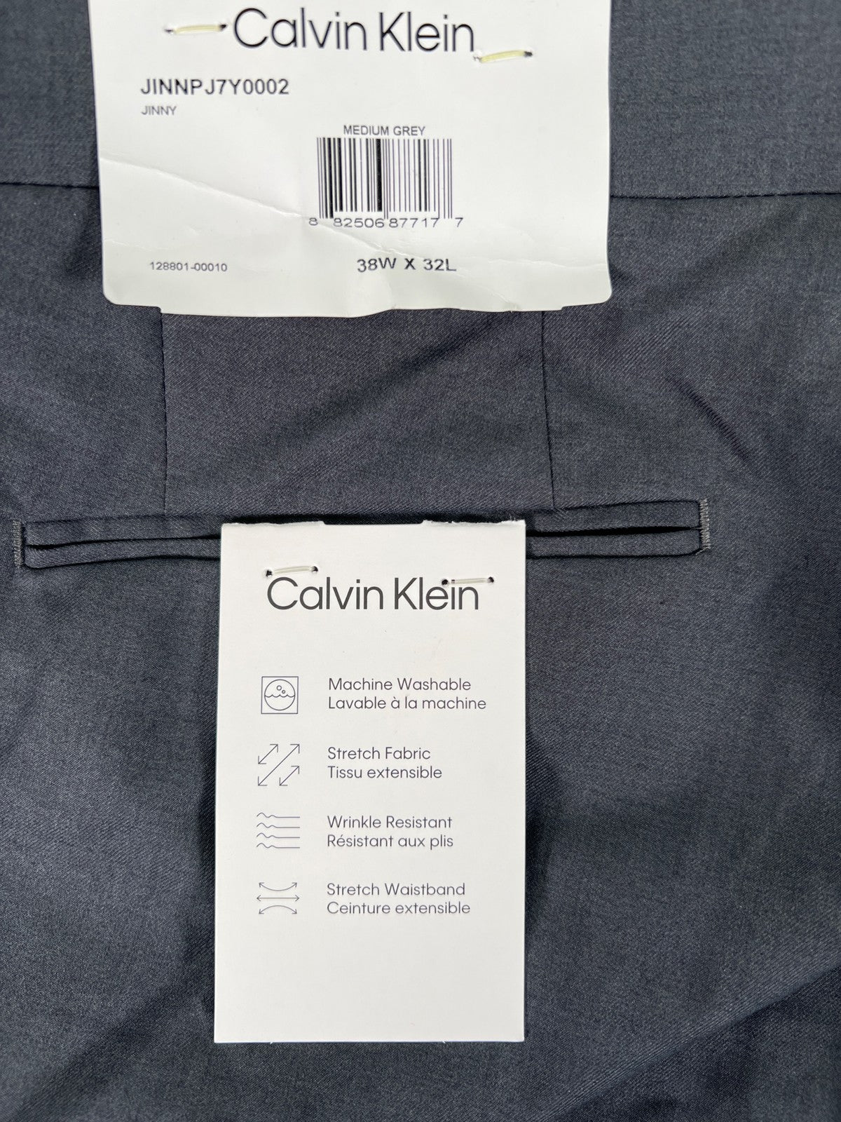 Calvin Klein Men’s Gray Jinny Dress Pants - 38x32