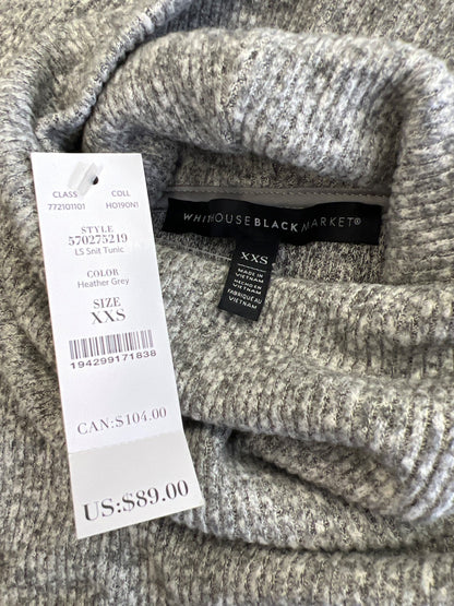 White House Black Market Women’s Gray Long Sleeve Tunic Sweater - XXS