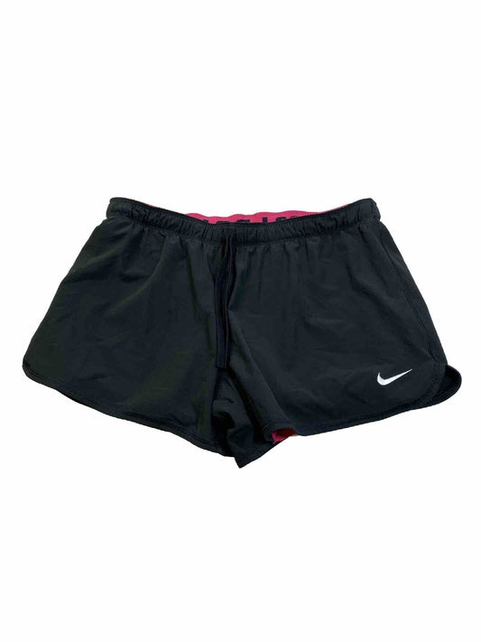 Nike Women's Black Phantom Dri-Fit Lined Running Shorts - L
