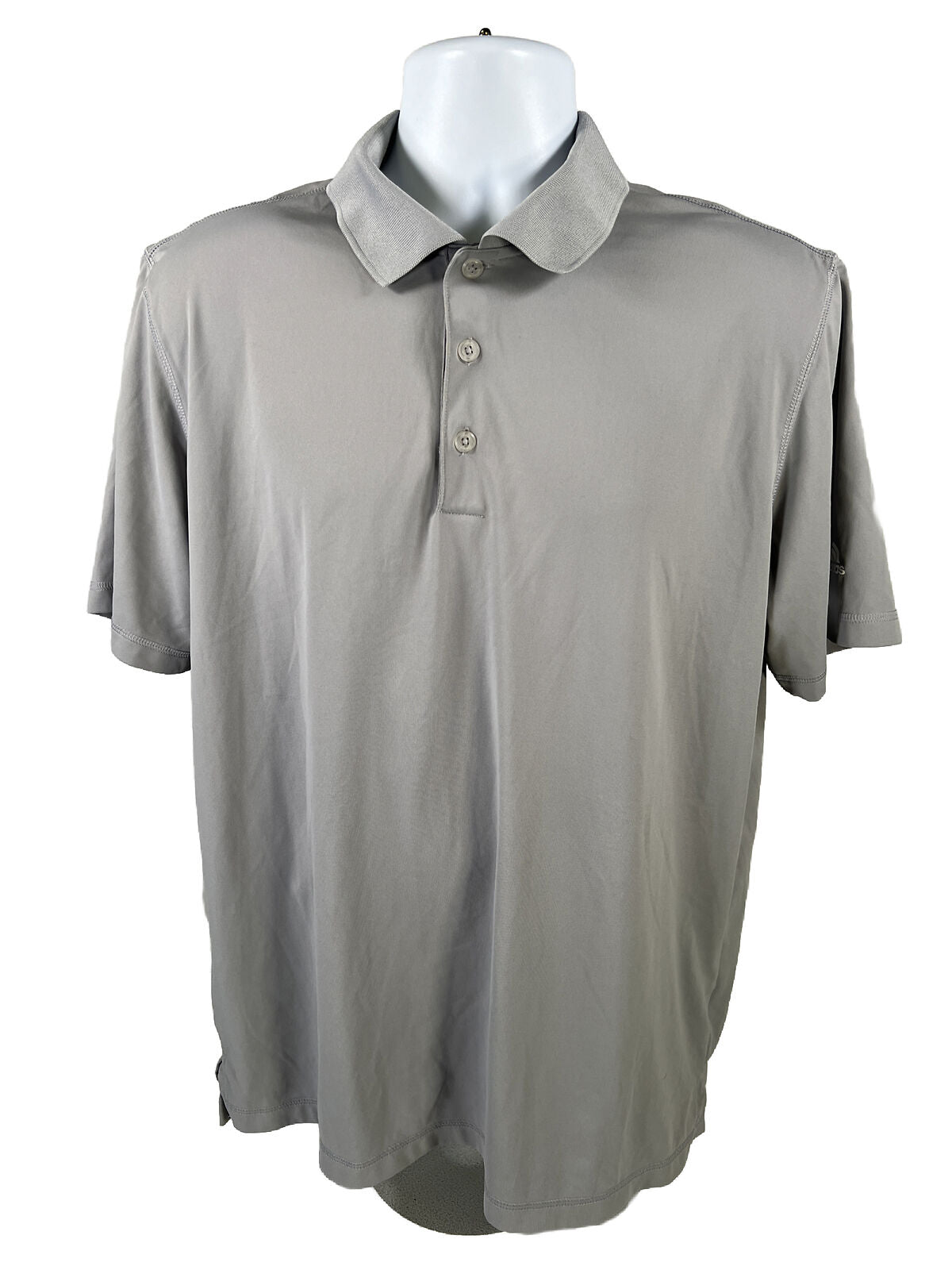 adidas Men's Gray Puremotion Golf Polo Shirt Short Sleeve - L