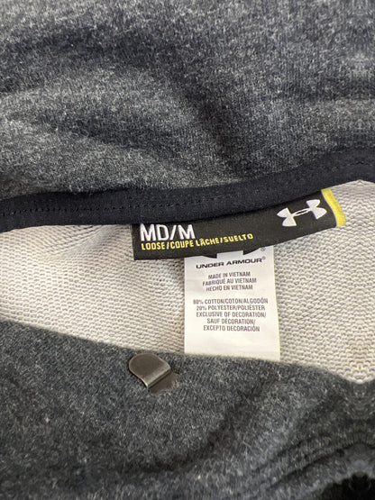 Under Armour Women’s Gray Loose Fit Asymmetrical Full Zip Sweatshirt - M