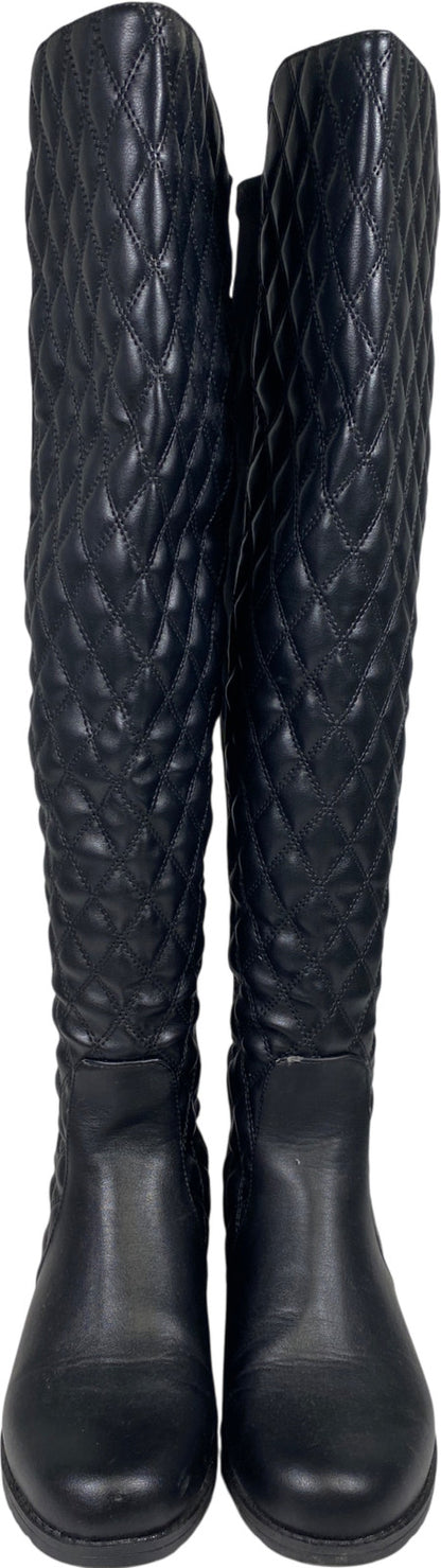 Unisa Women’s Black Quilted Over The Knee Boots - 7