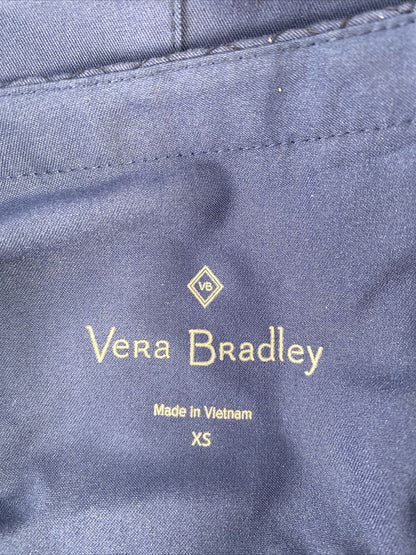Vera Bradley Chaqueta médica con cremallera completa en azul marino para mujer - XS