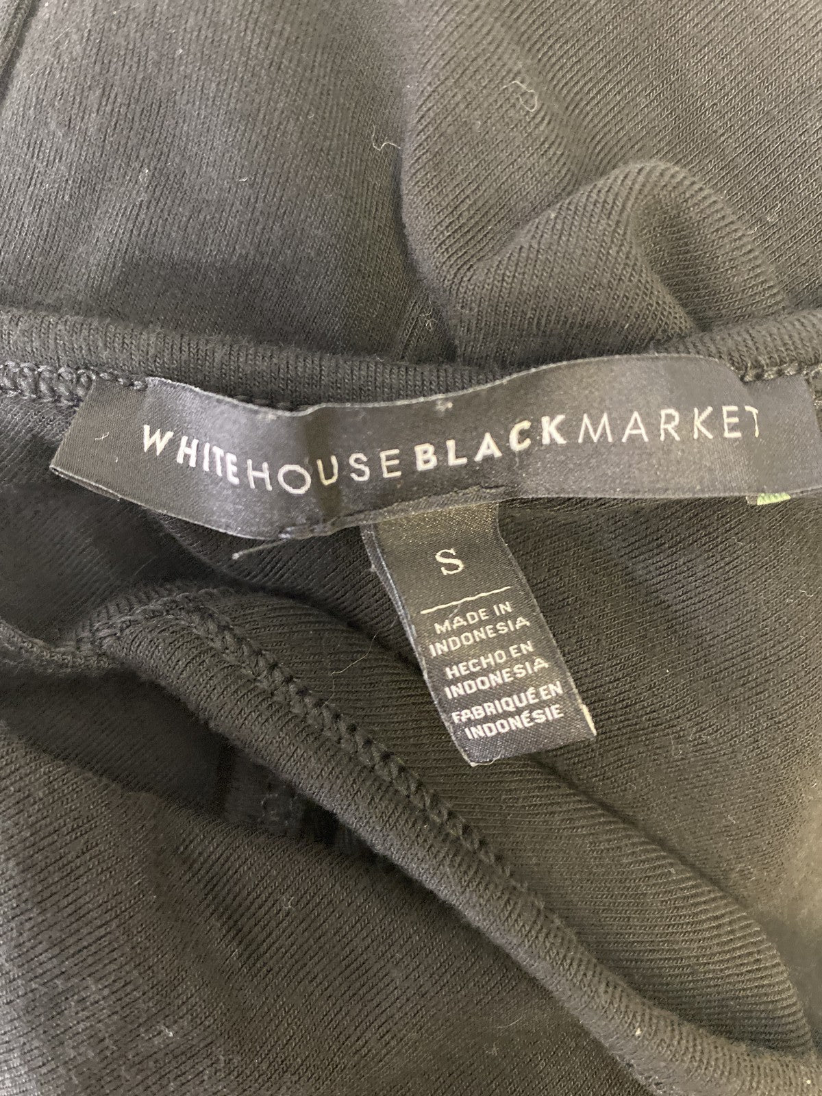 White House Black Market Women’s Black High Neck Shift Dress - S