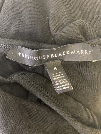 White House Black Market Women’s Black High Neck Shift Dress - S
