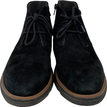 Clarks Collection Women’s Black Suede Sharon Wedge Ankle Boots - 8.5