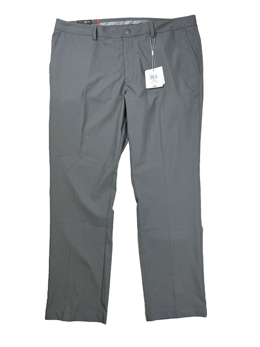 NEW Puma Men's Gray Tailored Fit Active Golf Pants - 40x32