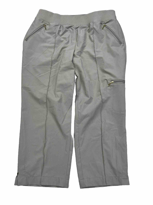 Chico's Women's Beige Stretch Zenergy Tech Pants - Petite 1/US 8