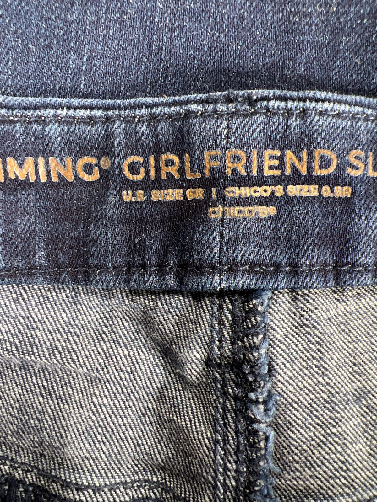 Chico’s Women’s Dark Wash So Slimming Slim Leg Ankle Jeans - 0.5/US 6