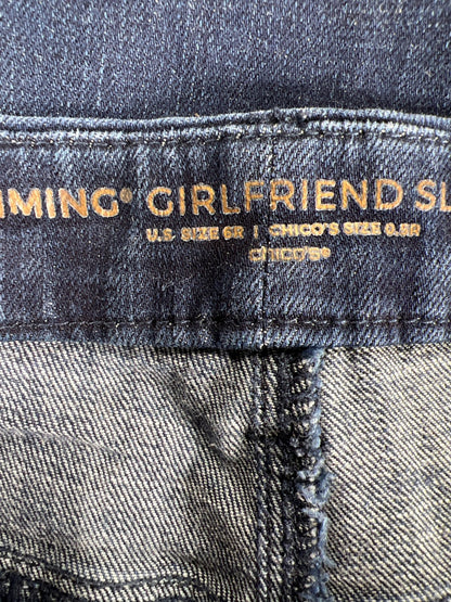 Chico’s Women’s Dark Wash So Slimming Slim Leg Ankle Jeans - 0.5/US 6