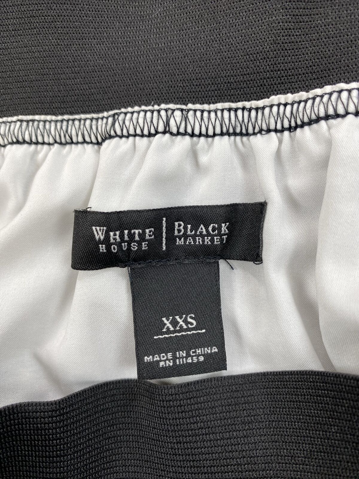 White House Black Market Women's Black Tiered Skirt - XXS