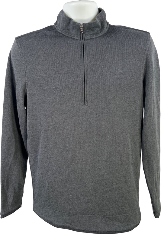 Under Armour Men’s Gray 1/4 Zip ColdGear Sweater Fleece Pullover Sweatshirt - S