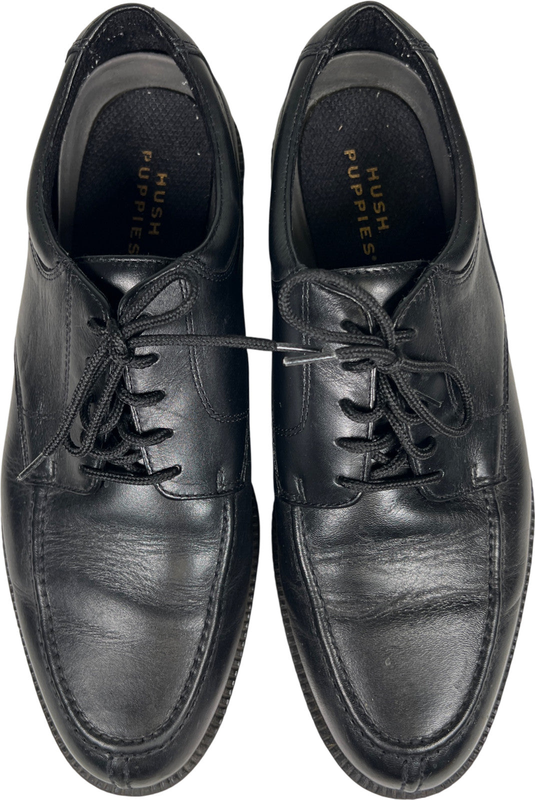 Hush Puppies Men’s Black Leather Lace Up Oxford Dress Shoes - 13