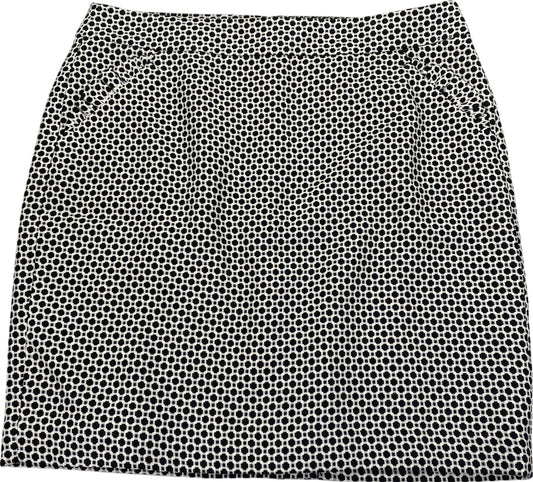 NEW LOFT Women’s Black/White Straight Skirt - 16