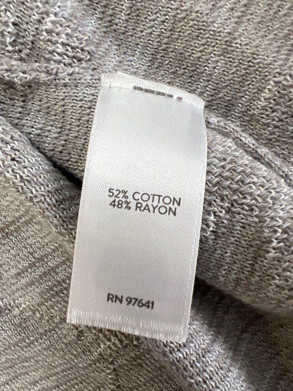 Pure J.Jill Women's Gray 3/4 Sleeve Open Front Cardigan Sweater - M