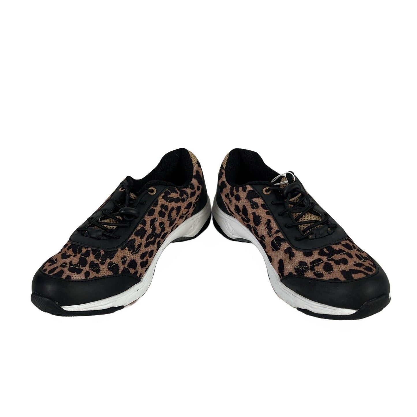 NEW Vionic Women's Brown/Black Leopard 335 Neptune Athletic Sneakers - 6