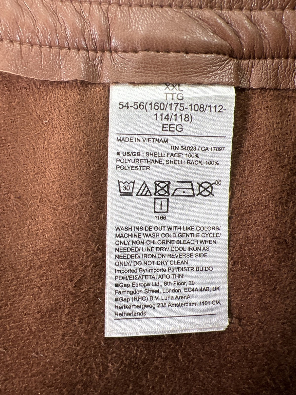 Banana Republic Women’s Brown Faux Leather Straight Leg Pants - XXL