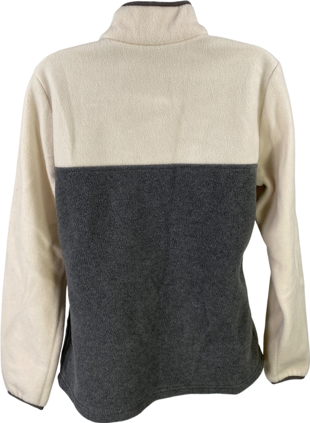Columbia Women’s Gray/White Benton Springs Half Snap Fleece Pullover - M
