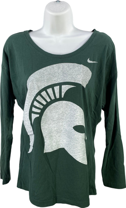 Nike Women’s Green Michigan State Spartans Long Sleeve T-Shirt - XS
