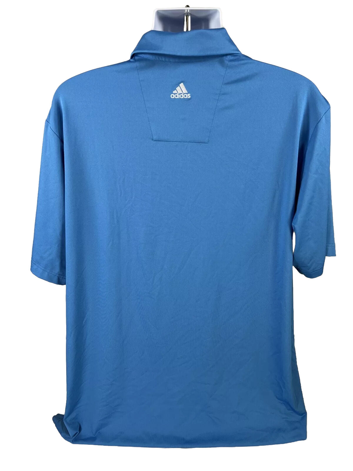 adidas Men's Blue Climalite Short Sleeve Golf Polo Shirt - 2XL