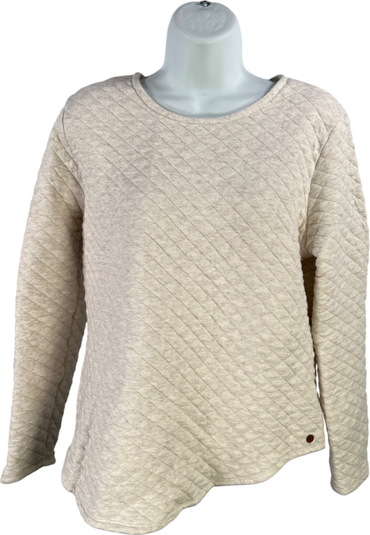 Orvis Women’s Ivory Quilted Long Sleeve Shirt - M