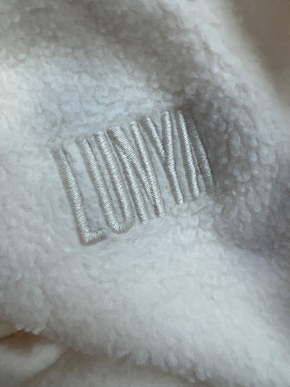 Lunya Women’s Ivory/Cream Silksweats Reversible Pocket Sweatshirt - L