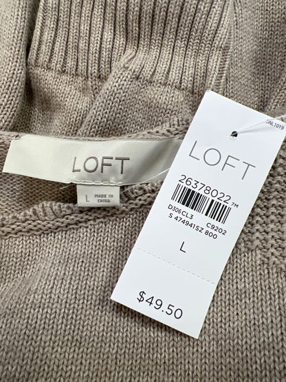 LOFT Women’s Beige Long Sleeve Sweater - L