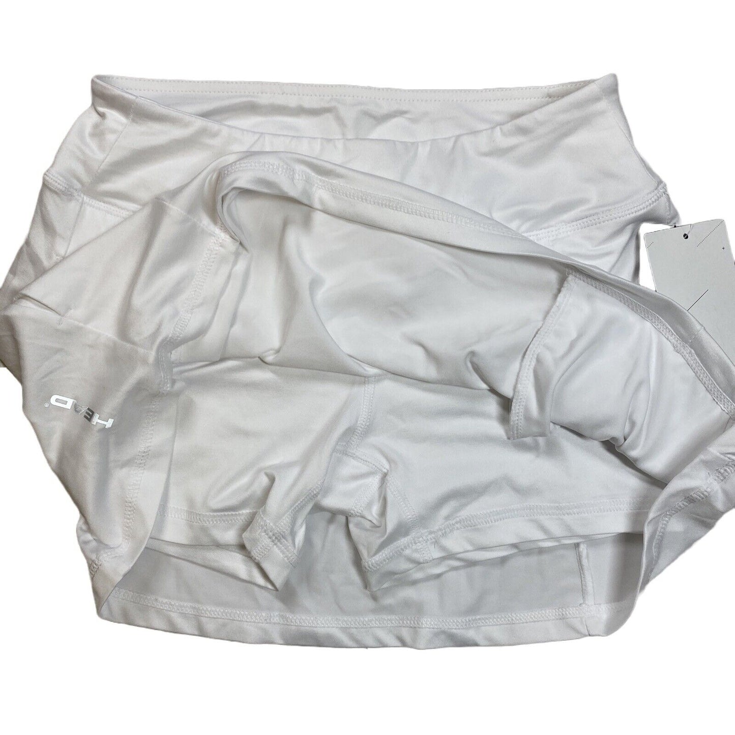 NUEVA falda pantalón con forro para mujer Head Stark White Athletic Dri Motion - XS