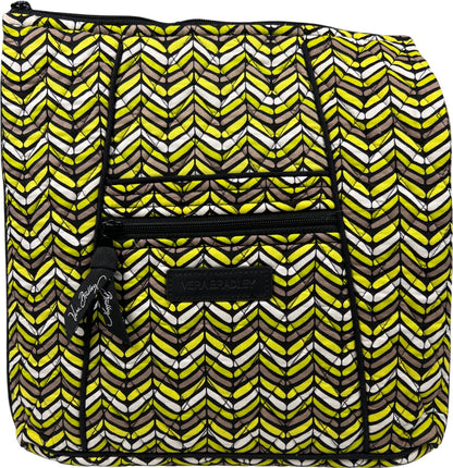 Vera. Bradley Women’s Yellow Citron Chevron Crossbody Hipster Purse