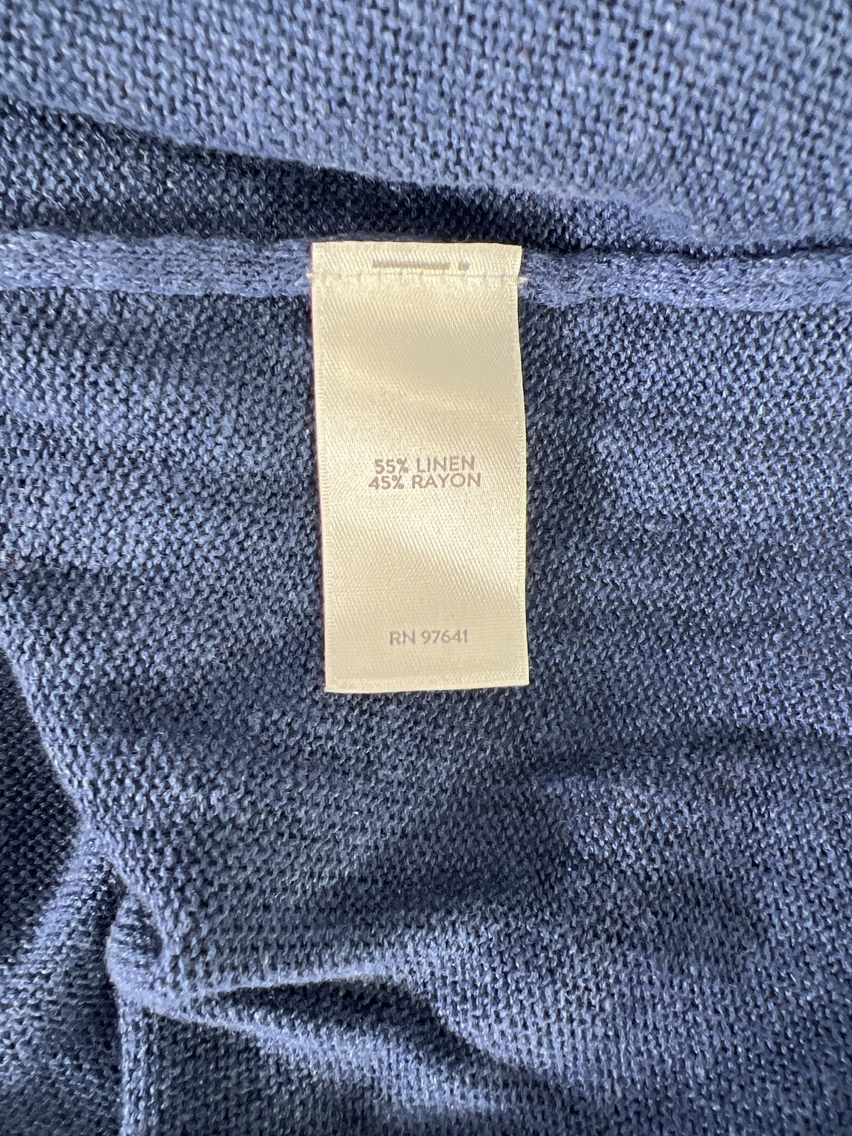 J.Jill Women’s Blue Short Sleeve V-Neck Tunic Sweater Shirt - S Petite