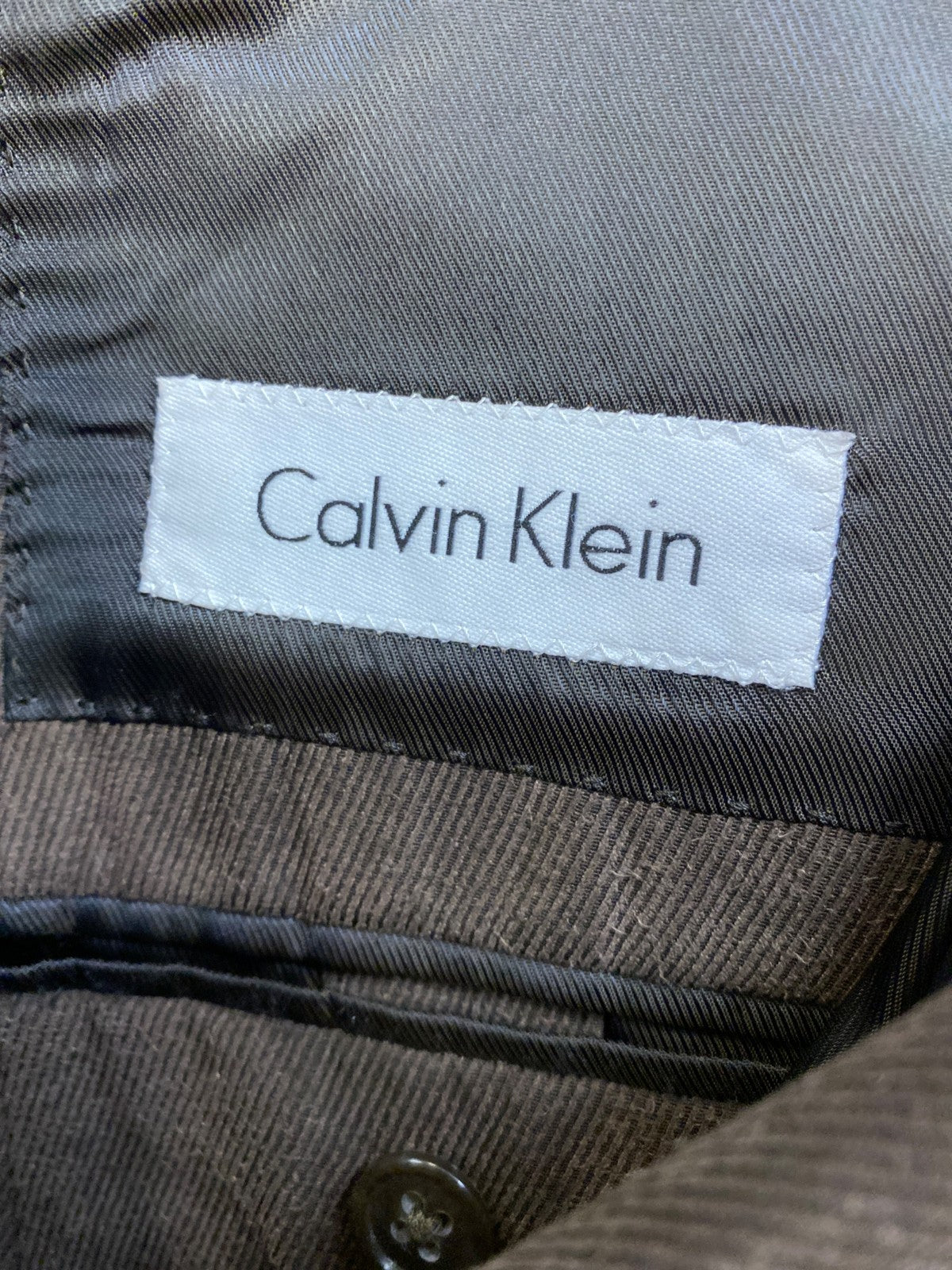 Calvin Klein Men’s Brown Long Sleeve Two Button Blazer Jacket - 50