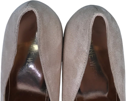 Nine West Women’s Women’s Beige Rhinestone Tunips Pump Heels - 8.5