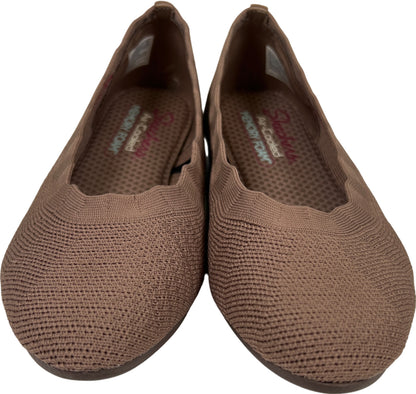 Skechers Women’s Brown Air Cooled Stretch Memory Foam Flats - 6.5